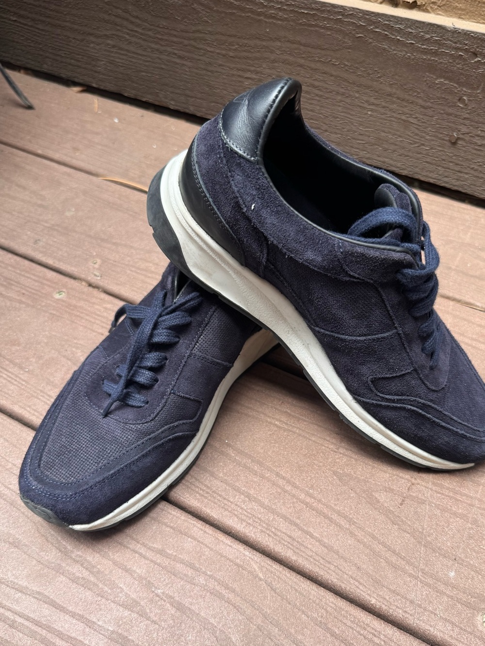 WAHTS Navy Suede Sneakers - EU 40